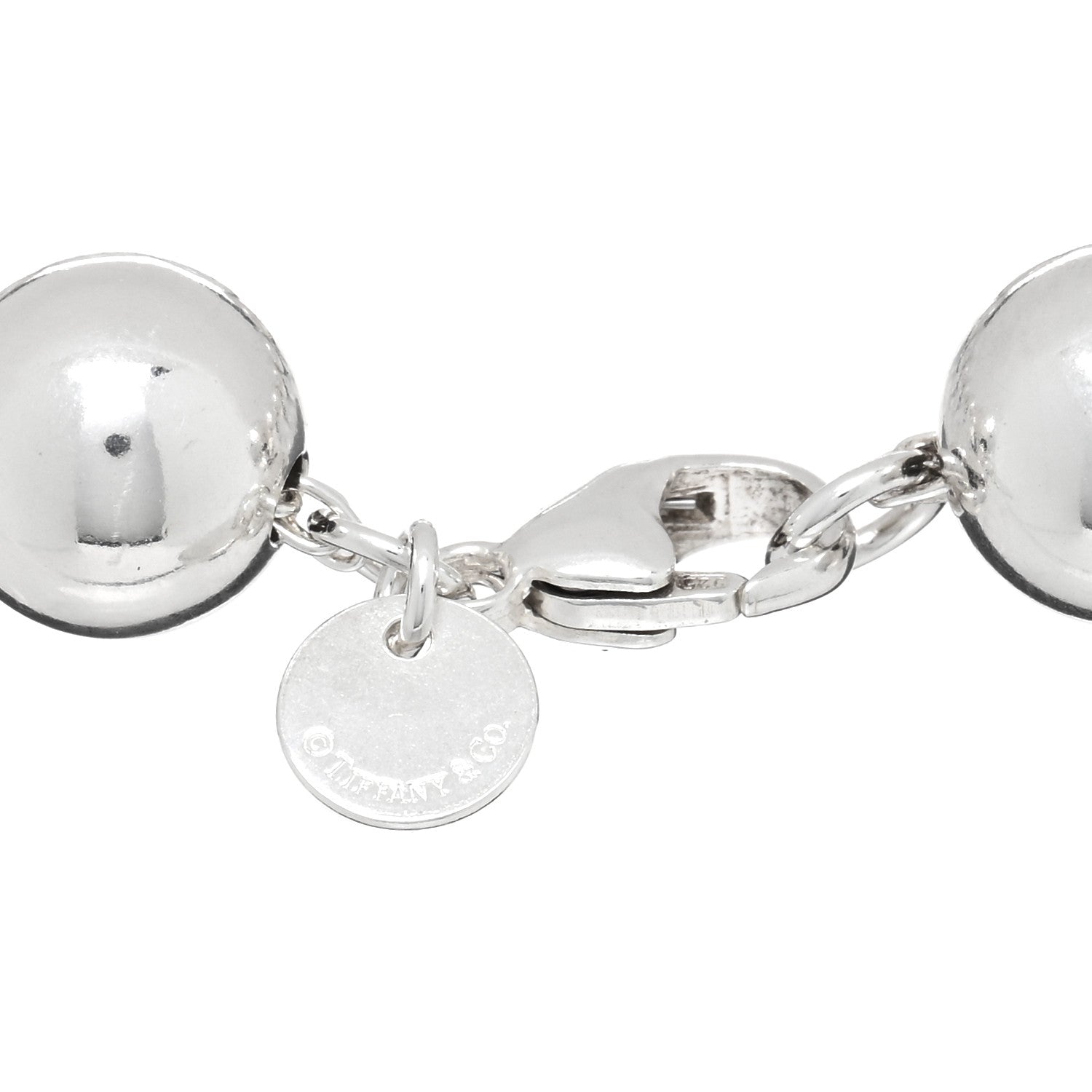 Tiffany Sterling Silver 10mm Hardwear Ball Bracelet 3 of 3