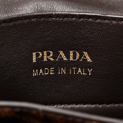 Prada Calf Hair Leopard Print Shoulder Bag Avorio 6 of 11