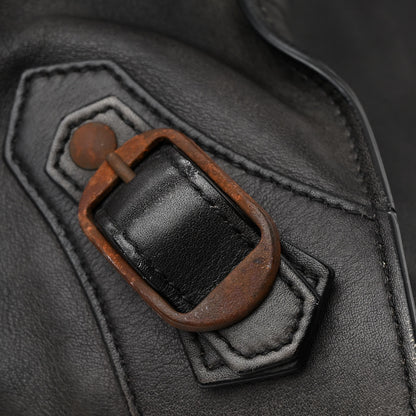 Balenciaga Used Calfskin Rust Hardware Large Top Handle Bag Black 11 of 14