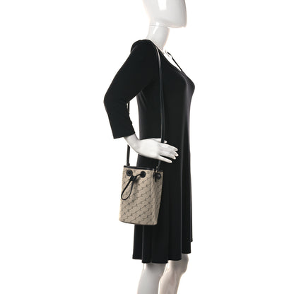 Stella McCartney Canvas Mini Stella Logo Bucket Bag Neutral 2 of 9