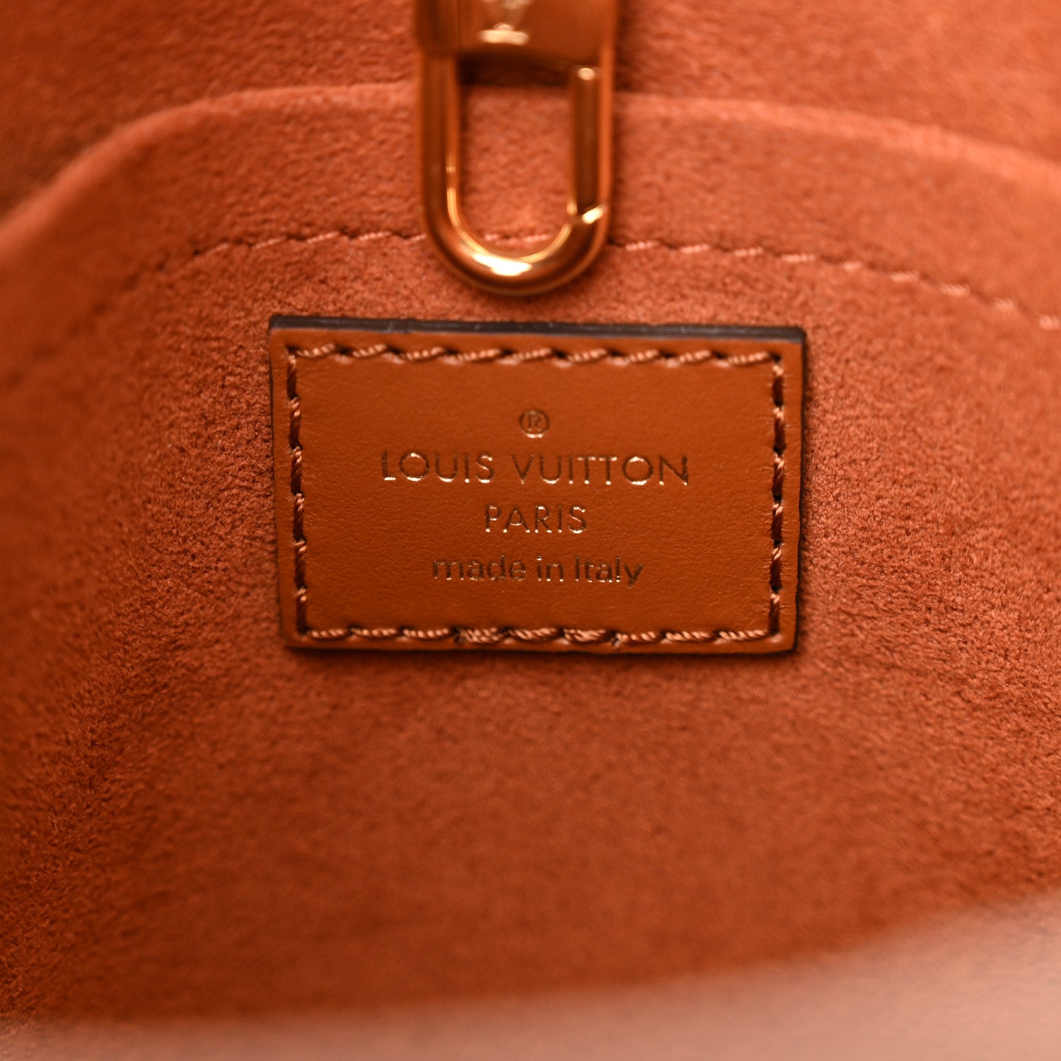 Louis Vuitton Kitted Raffia Petit Bucket Caramel 6 of 9