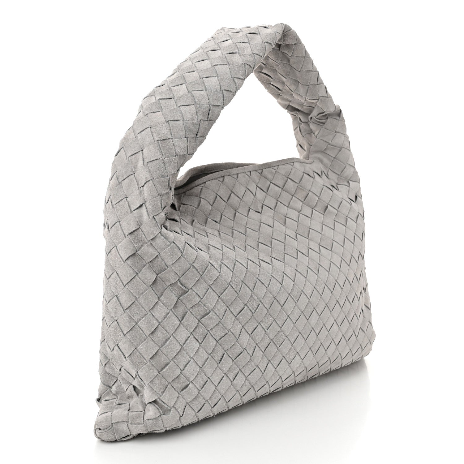 Bottega Veneta Suede Intrecciato Small Hop Sterling 3 of 10