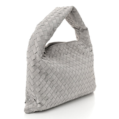 Bottega Veneta Suede Intrecciato Small Hop Sterling 3 of 10