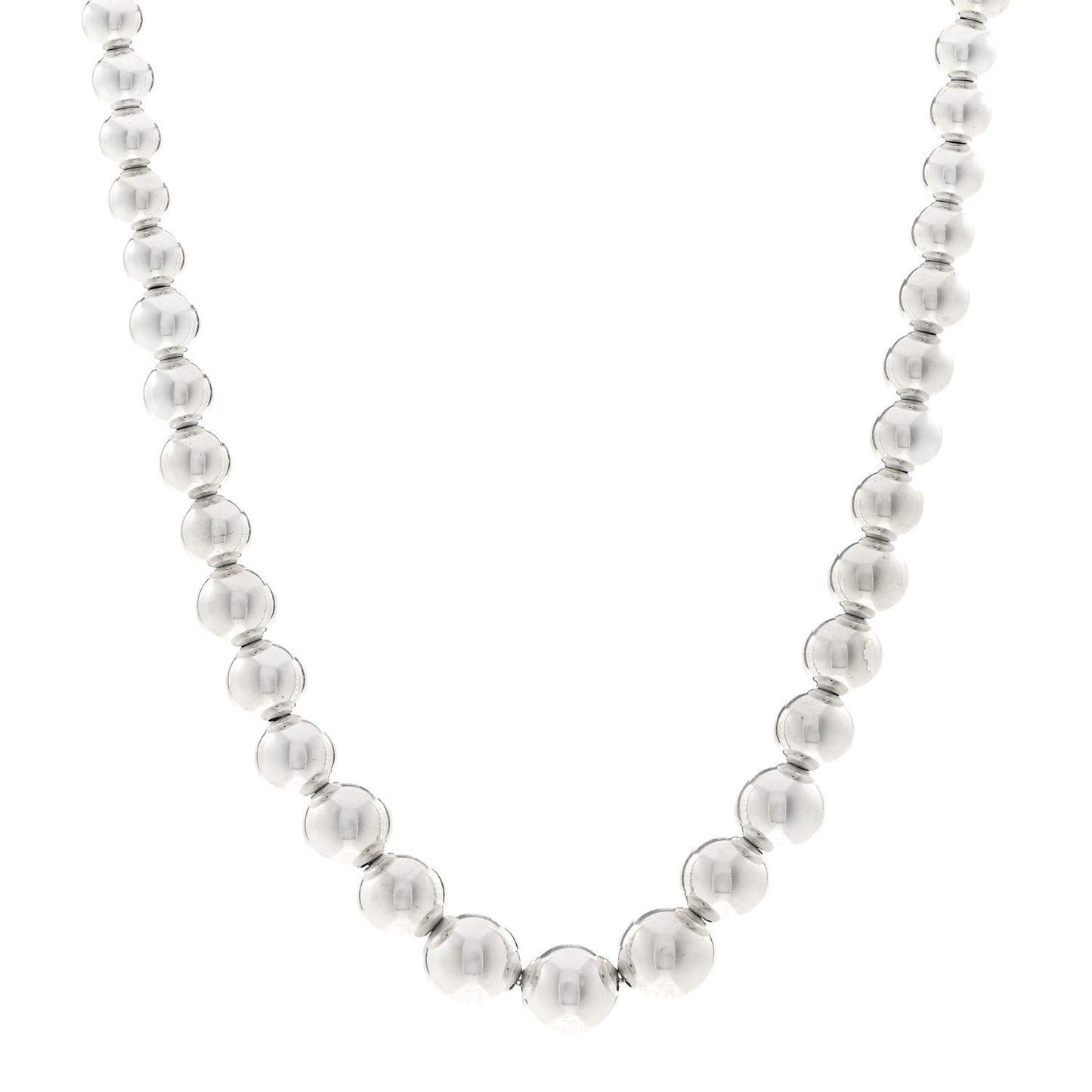 Sterling Silver Hardwear Graduated Ball Necklace