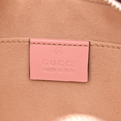 Gucci Calfskin Matelasse Small GG Marmont Chain Shoulder Bag Wild Rose 10 of 15