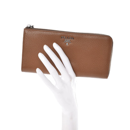 Prada Vitello Phenix Zip Around Wallet Cannella 2 of 7