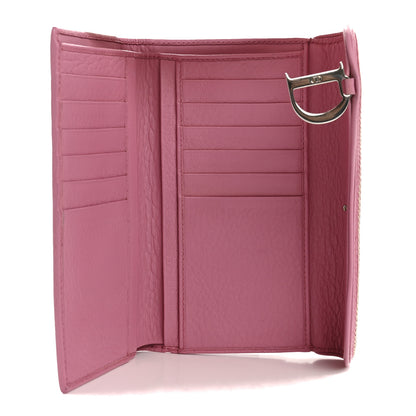 Christian Dior Calfskin Saddle Wallet Pink 5 of 7