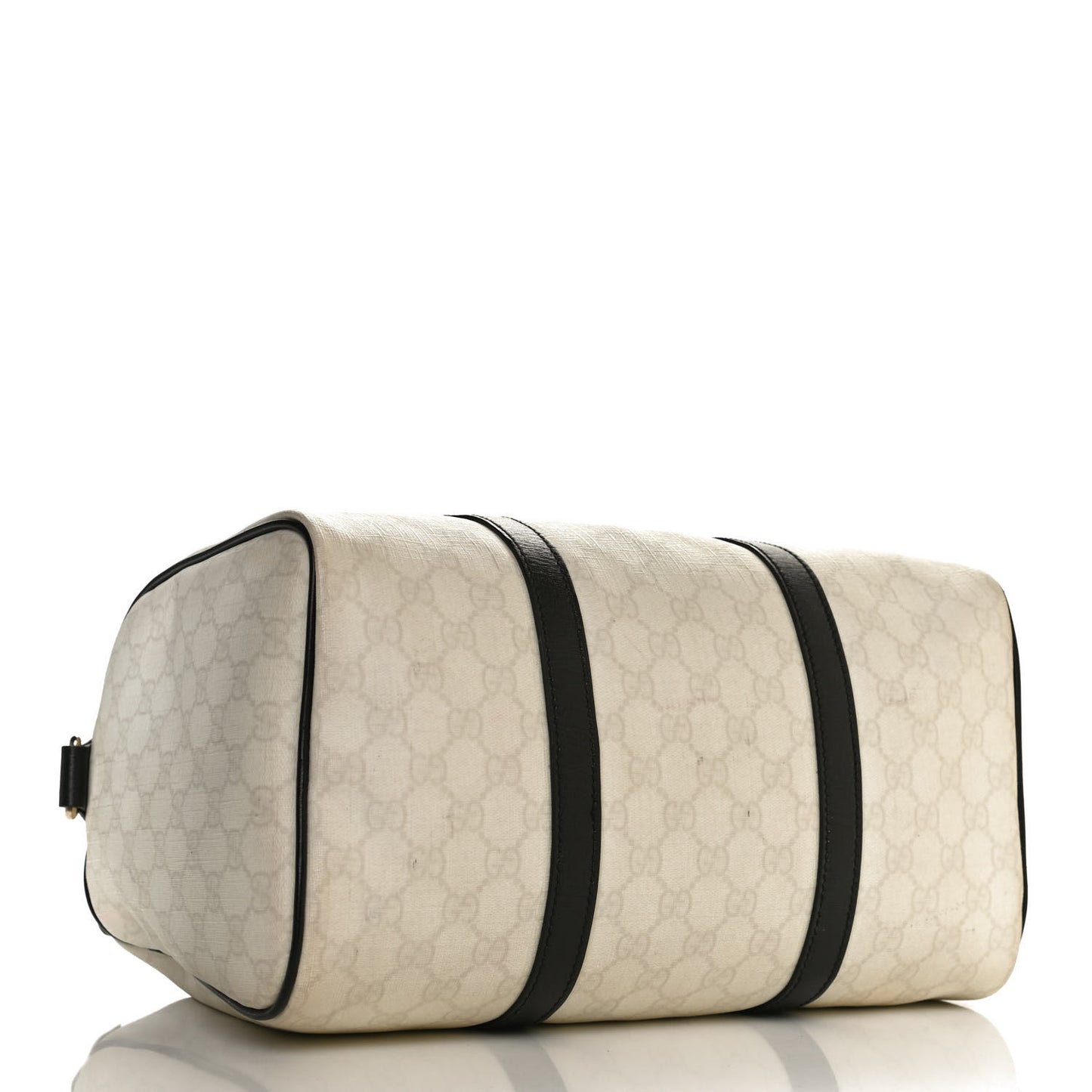 GG Plus Monogram Medium Joy Boston White Black