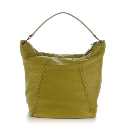 Bottega Veneta Washed Cervo Deerskin Loop Hobo Bag Absinthe 1 of 7