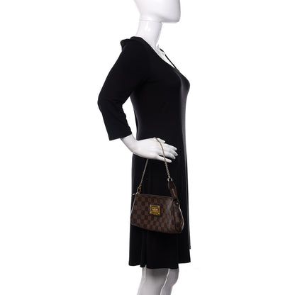 Louis Vuitton Damier Ebene Eva Clutch 1 of 13