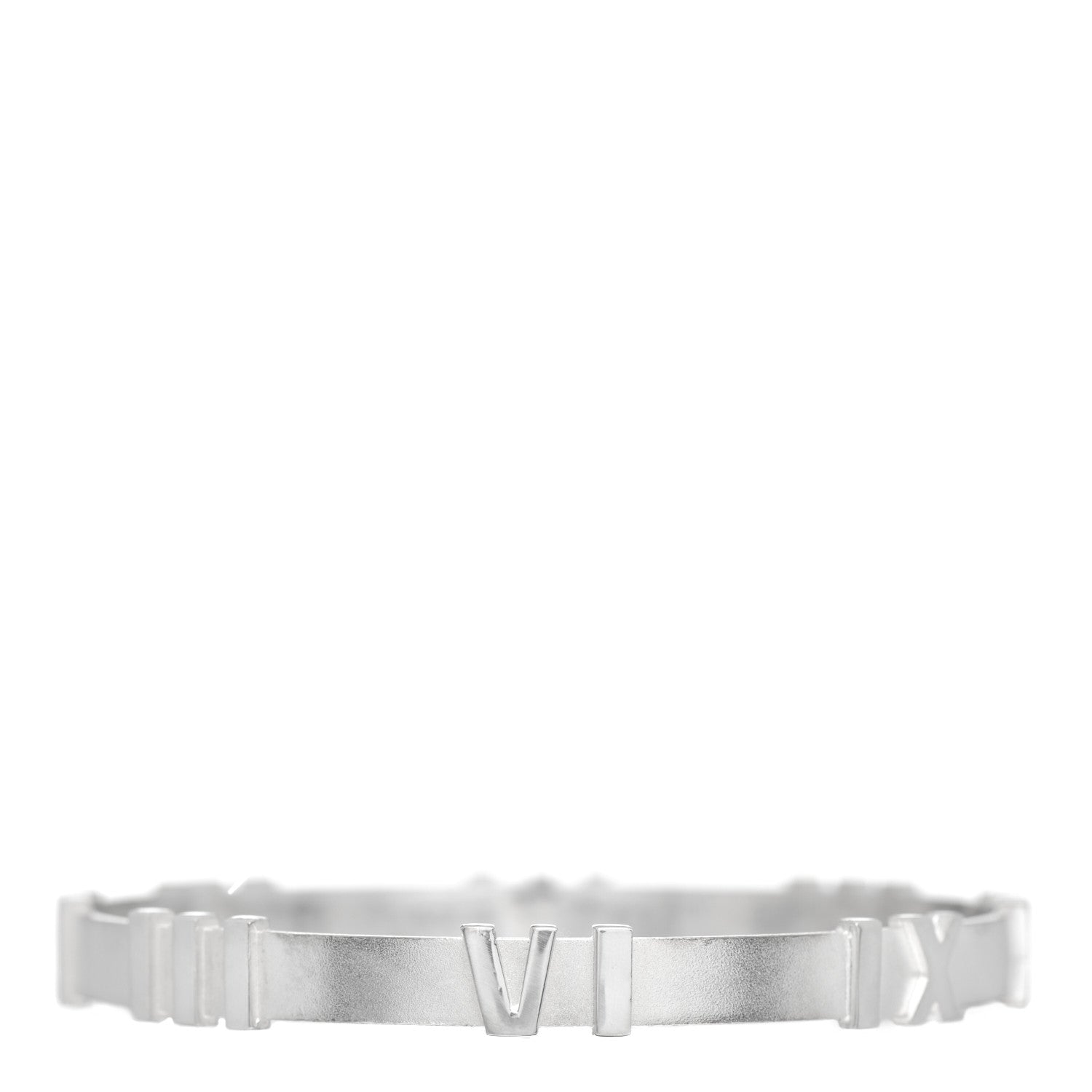 Tiffany Sterling Silver Atlas Bangle Bracelet 3 of 4