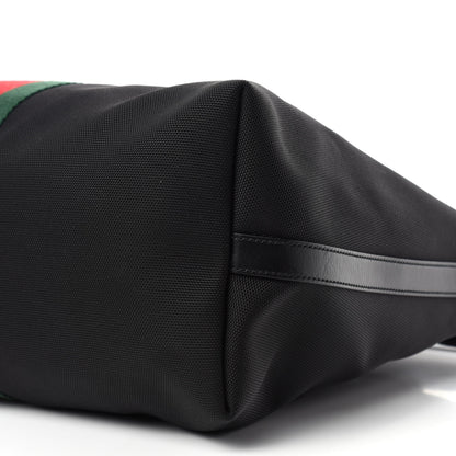Gucci Canvas Web Duffle Bag Black 7 of 10