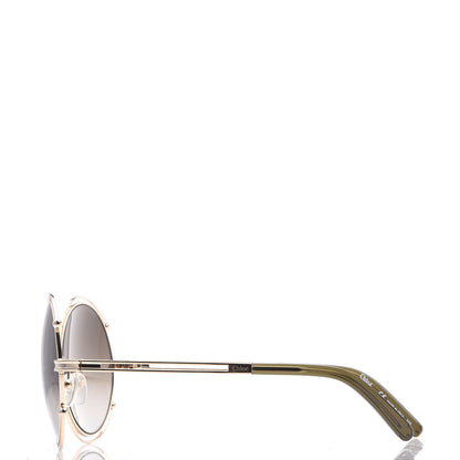 Chloe Isidora Oversized Round Sunglasses CE122S Gold 3 of 7