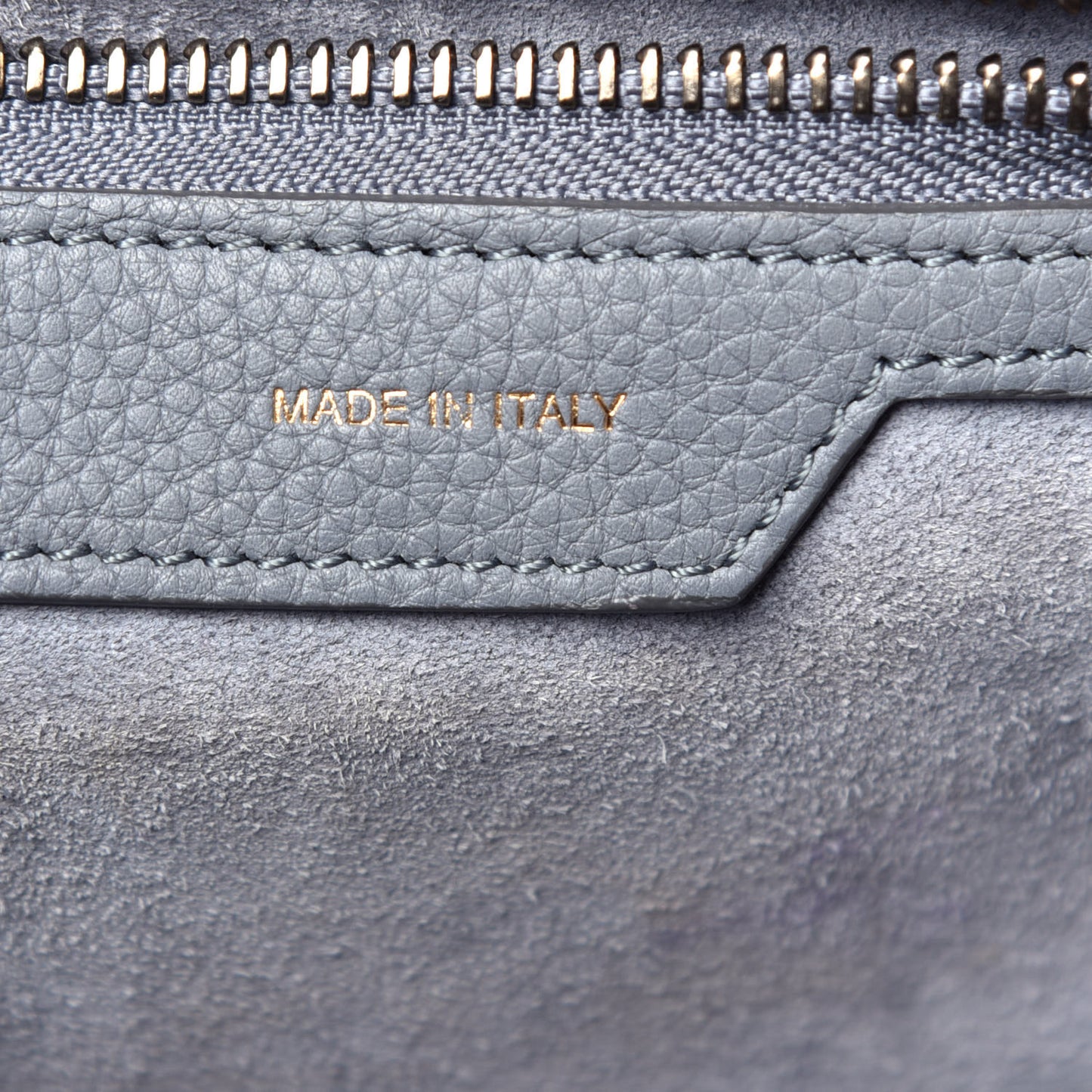 Baby Drummed Calfskin Micro Luggage Kohl