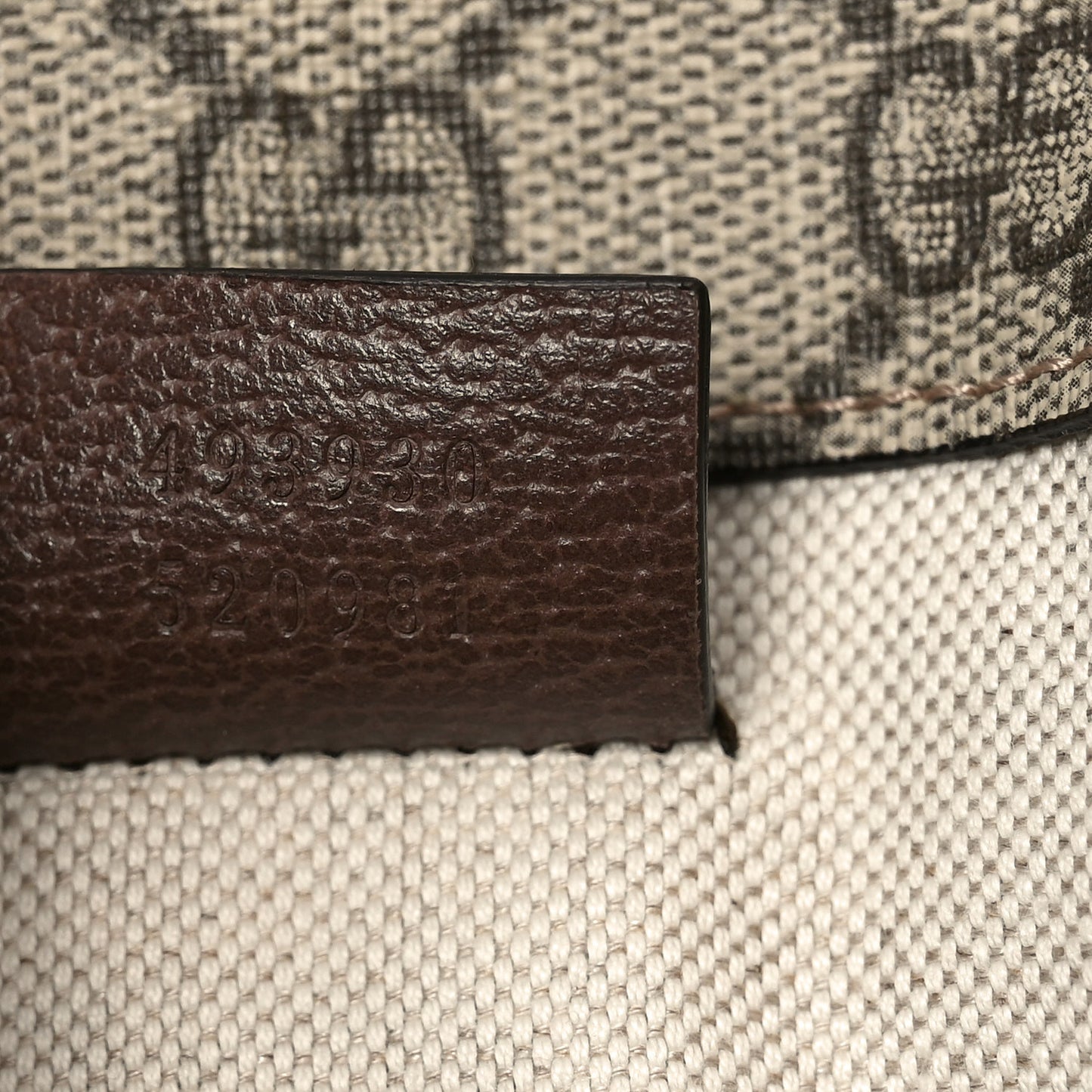 GG Supreme Monogram Neo Vintage Web Belt Bag Brown
