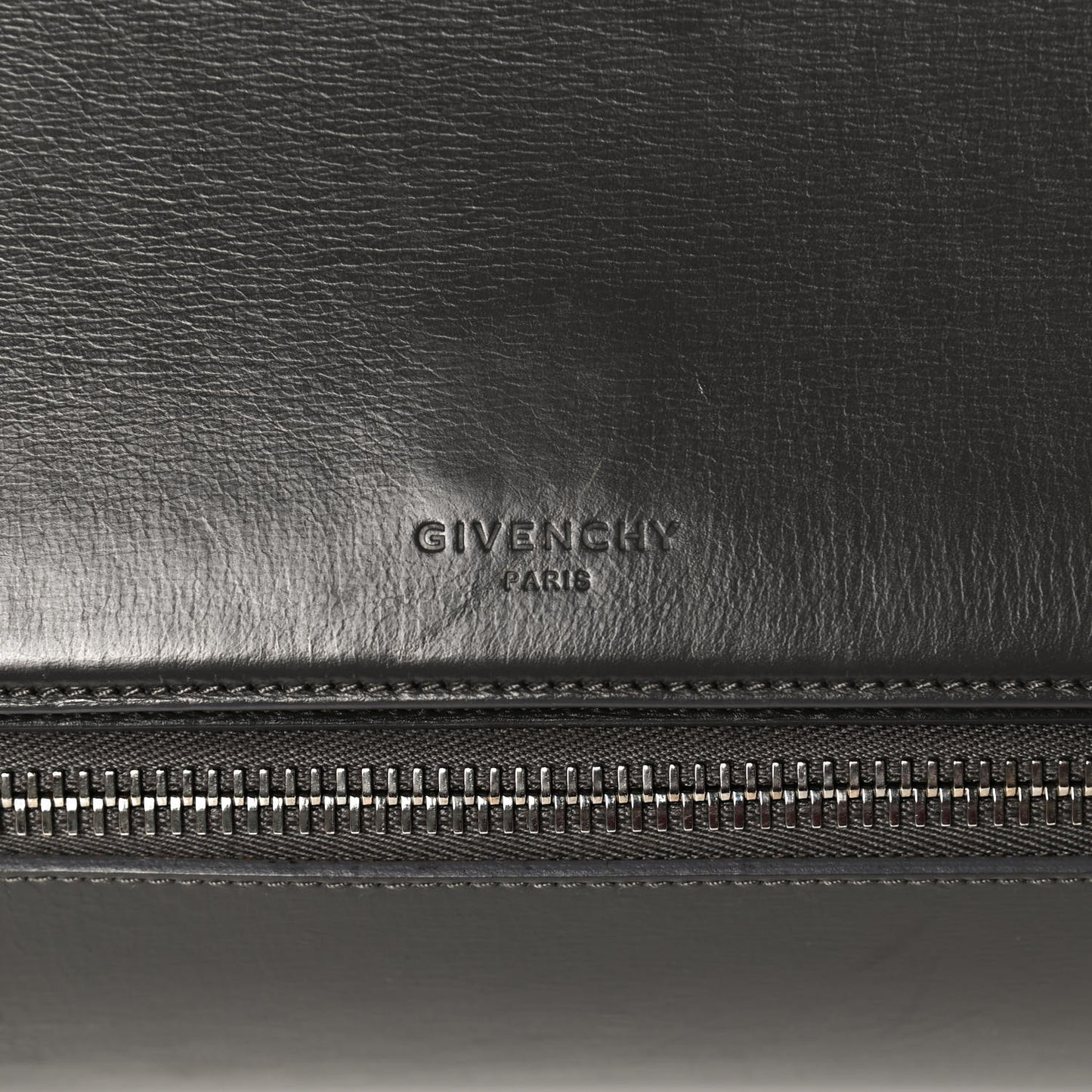 Textured Calfskin Medium Pandora Box Crossbody Bag Dark Gray