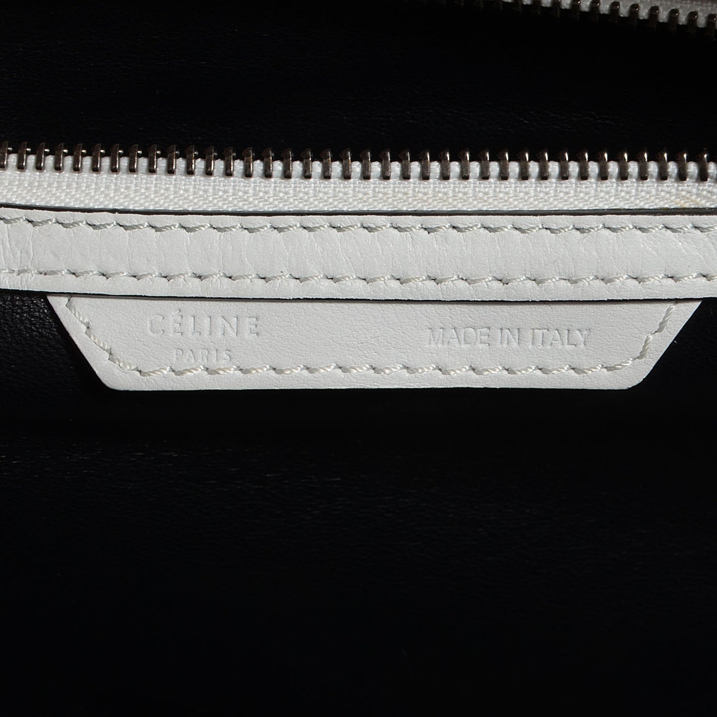 Smooth Calfskin Mini Luggage White Black