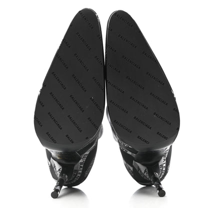 Balenciaga Spandex Losange Monogram 110mm Booties 38.5 Gris Black 5 of 7