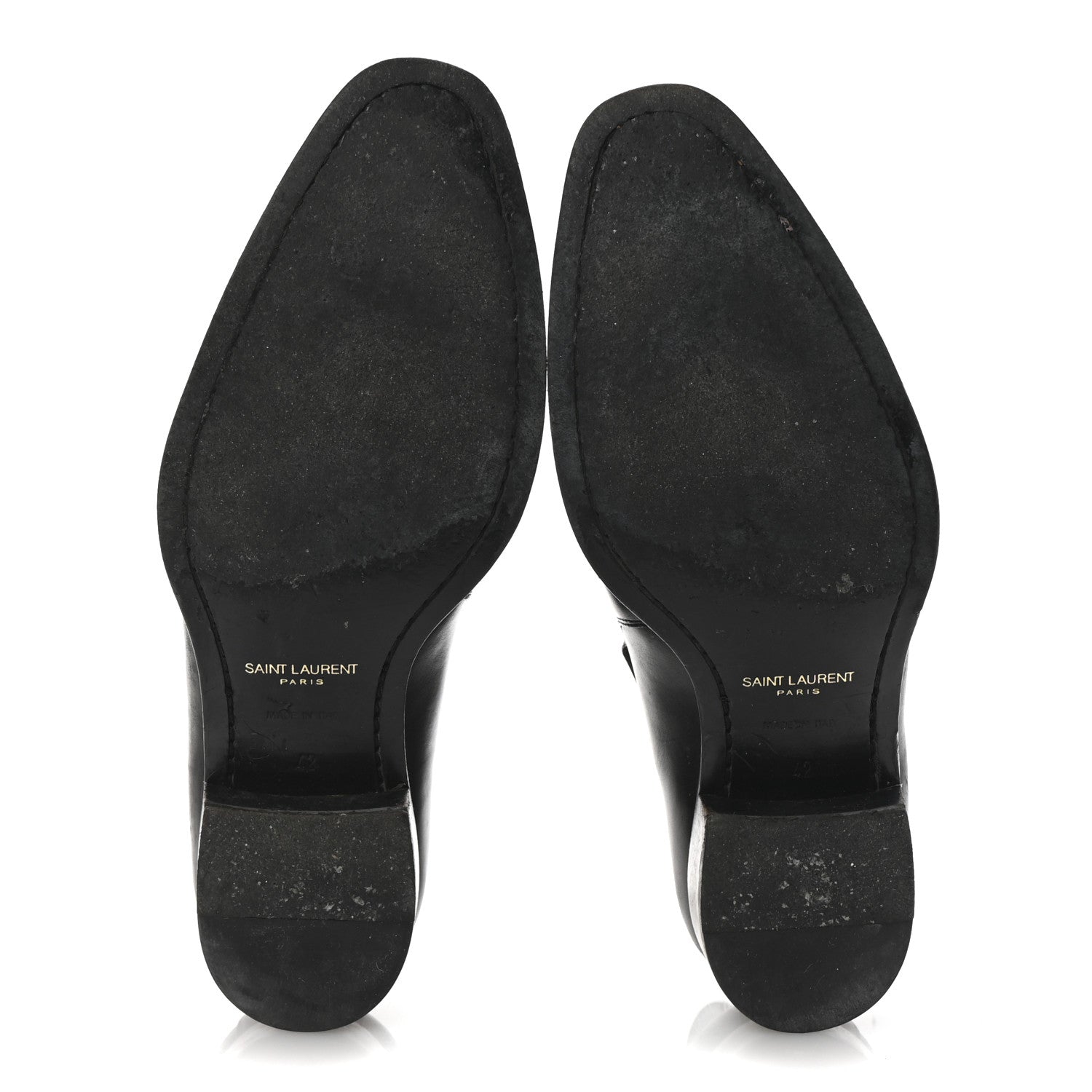 Saint Laurent Calfskin Mens Wyatt Chelsea Boots 42 Black 6 of 9