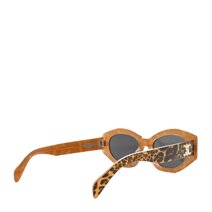 Celine Acetate Triomphe 01 Sunglasses CL 40238U Leopard 4 of 7