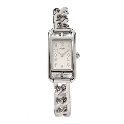 Hermes Stainless Steel 17mm Nantucket Quartz Watch 1 of 7