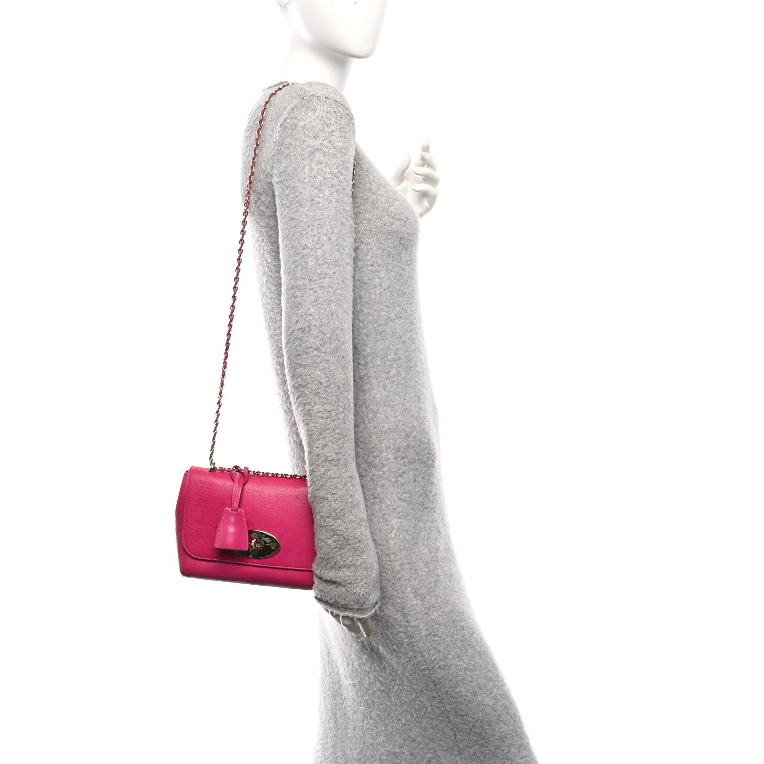 Mulberry Small Classic Grain Calfskin Small Lily Flap Pink 2 of 11