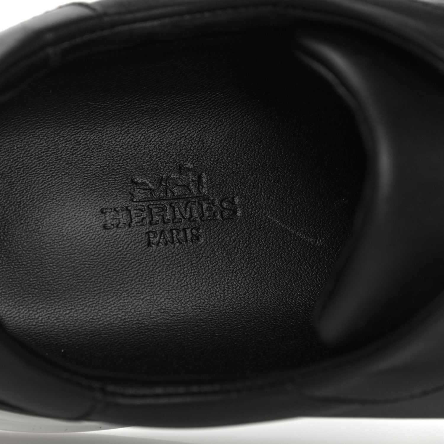 Hermes Calfskin Day Sneakers 40 Black 10 of 14