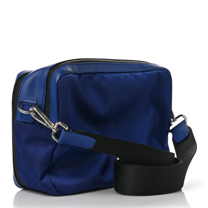Fendi Nylon Vitello Century Vocabulary Camera Bag Blue Cobalto Blue Neon Sunflower 2 of 6