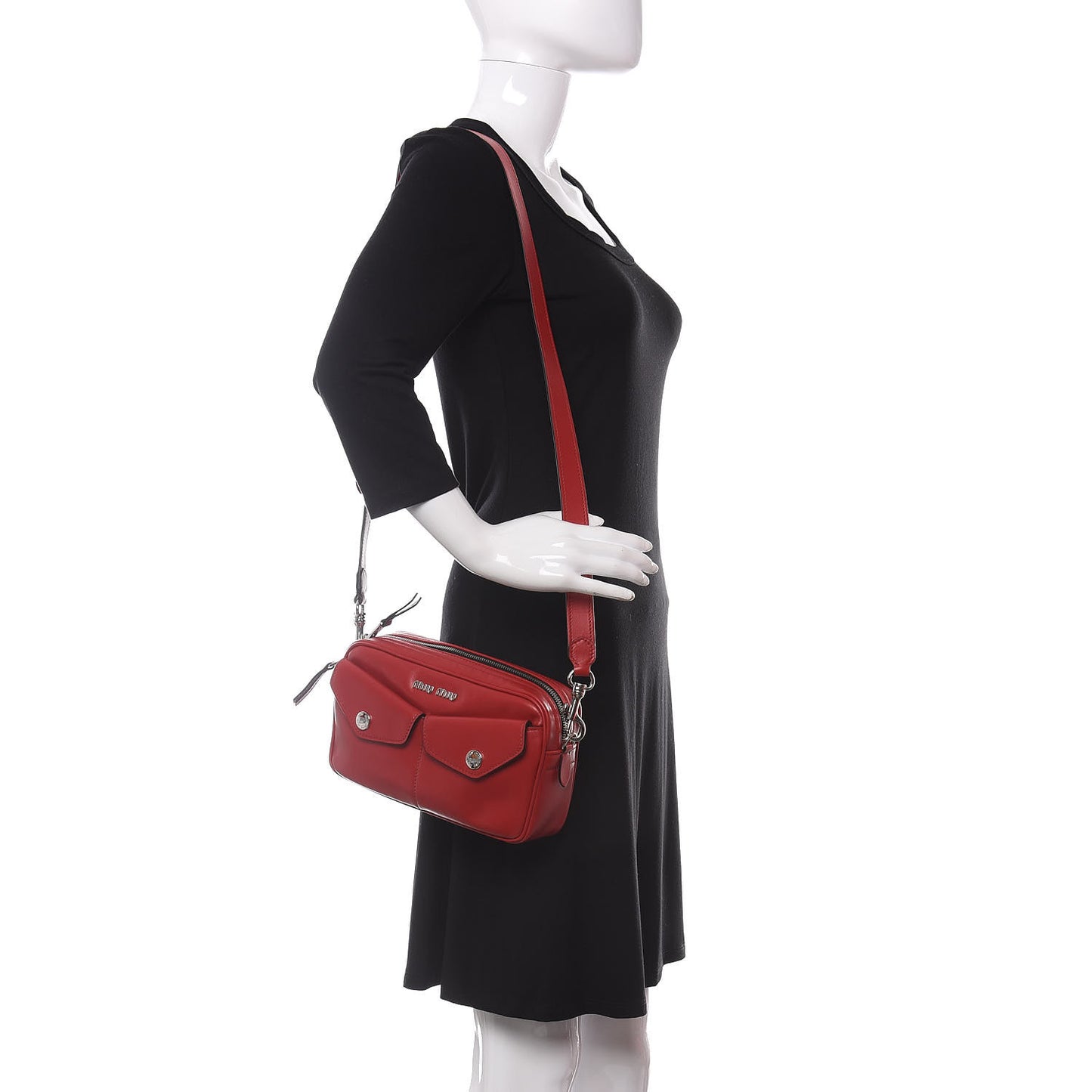 Soft Calfskin Crossbody Bag Fuoco
