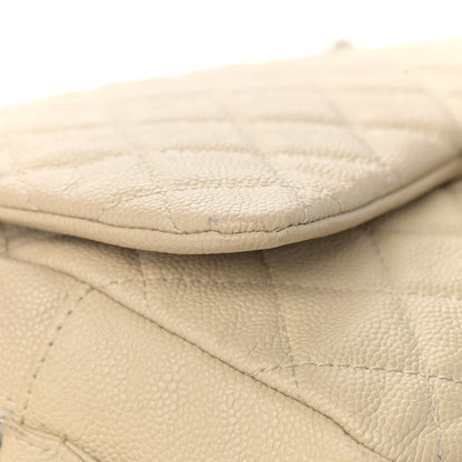 Chanel Caviar Quilted Jumbo Easy Flap Beige 12 of 13