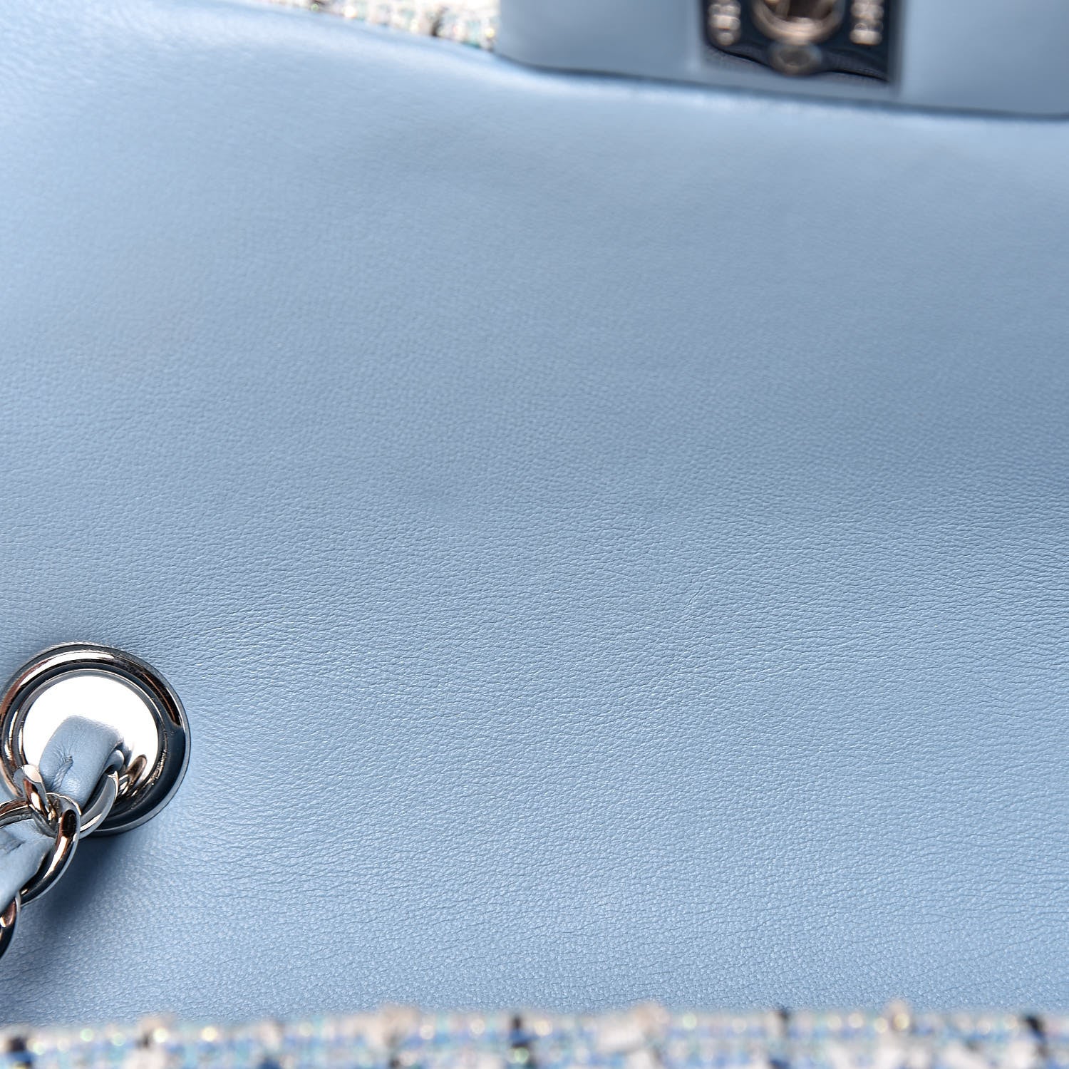 Chanel Tweed Braid Mini Flap Blue White Navy 8 of 11