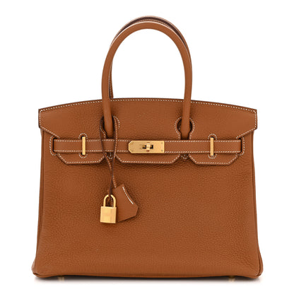 Hermes Togo Birkin 30 Gold 1 of 9