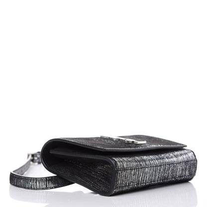 Saint Laurent Metallic Lambskin Lame Kate Belt Bag Black Platine 4 of 8