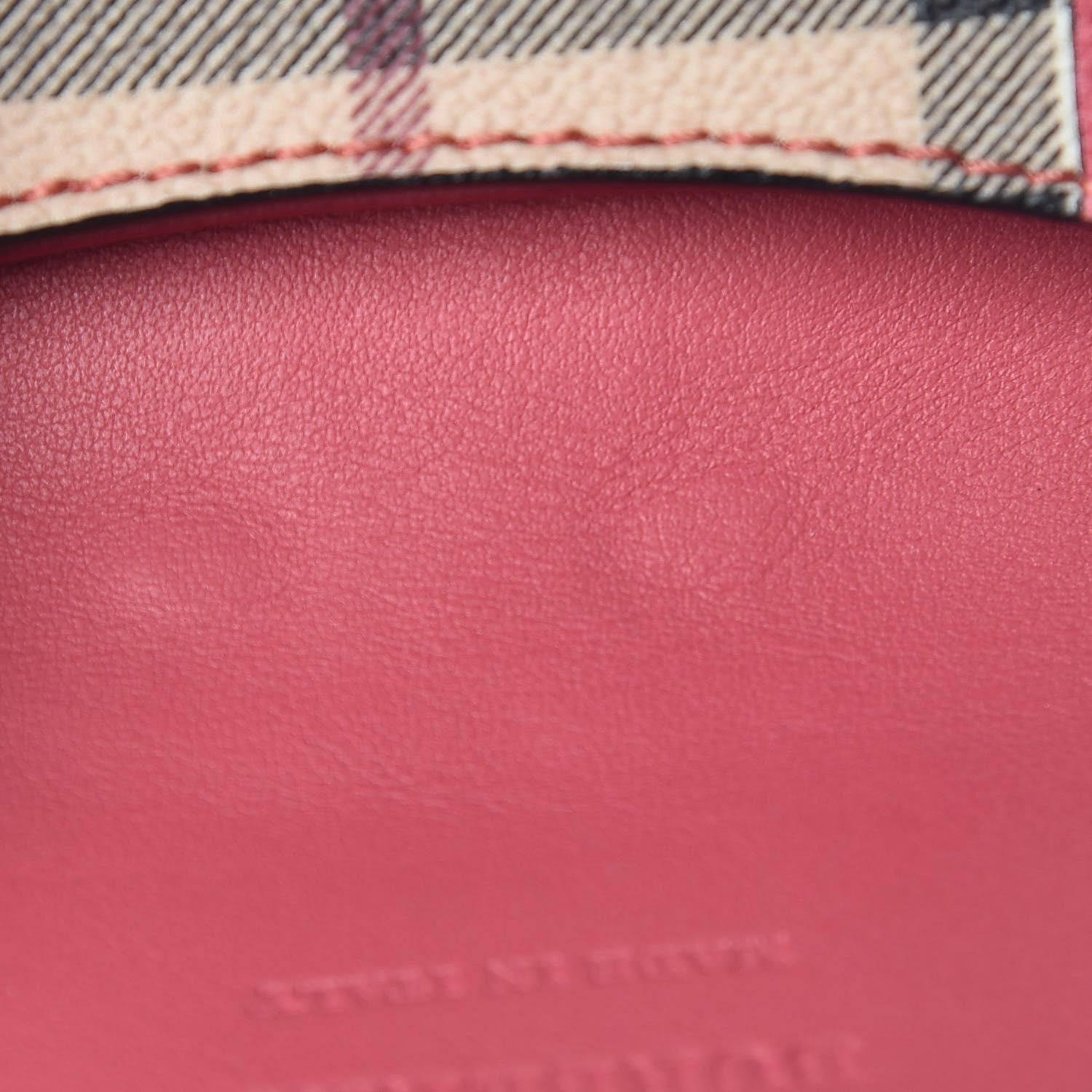 Burberry Haymarket Check Floral Print Chesam Card Case Plum Pink 14 of 14