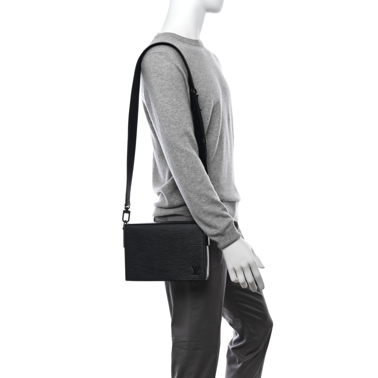 Louis Vuitton Epi Box Messenger Black 2 of 12