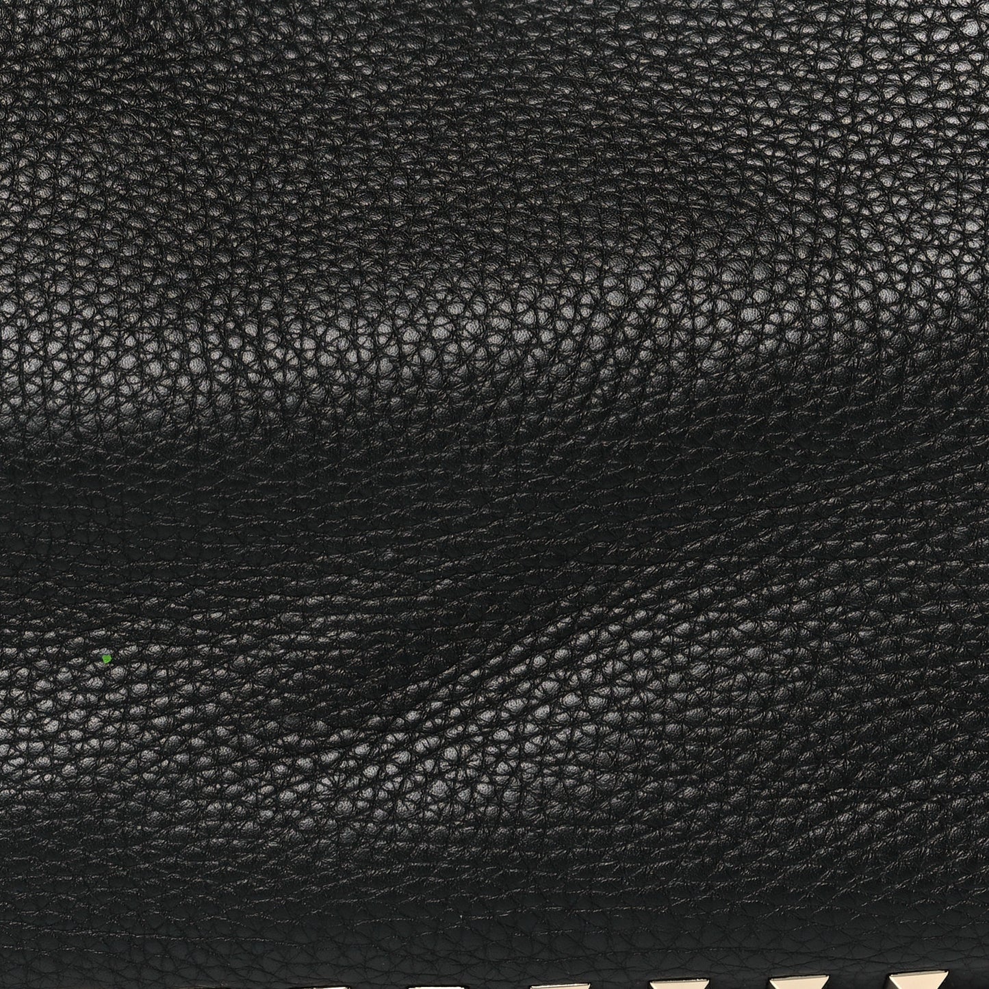 Pebbled Calfskin Small Rockstud Tote Black
