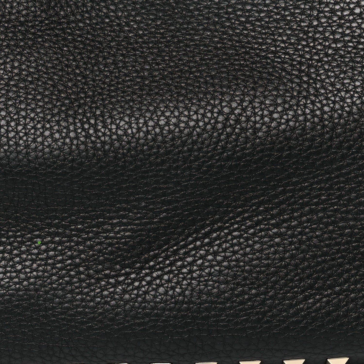 Valentino Garavani Pebbled Calfskin Small Rockstud Tote Black 7 of 9