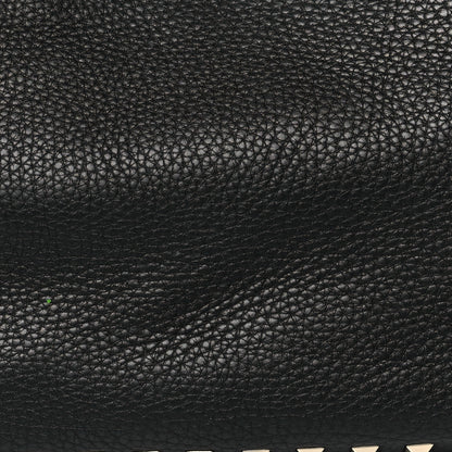 Valentino Garavani Pebbled Calfskin Small Rockstud Tote Black 7 of 9