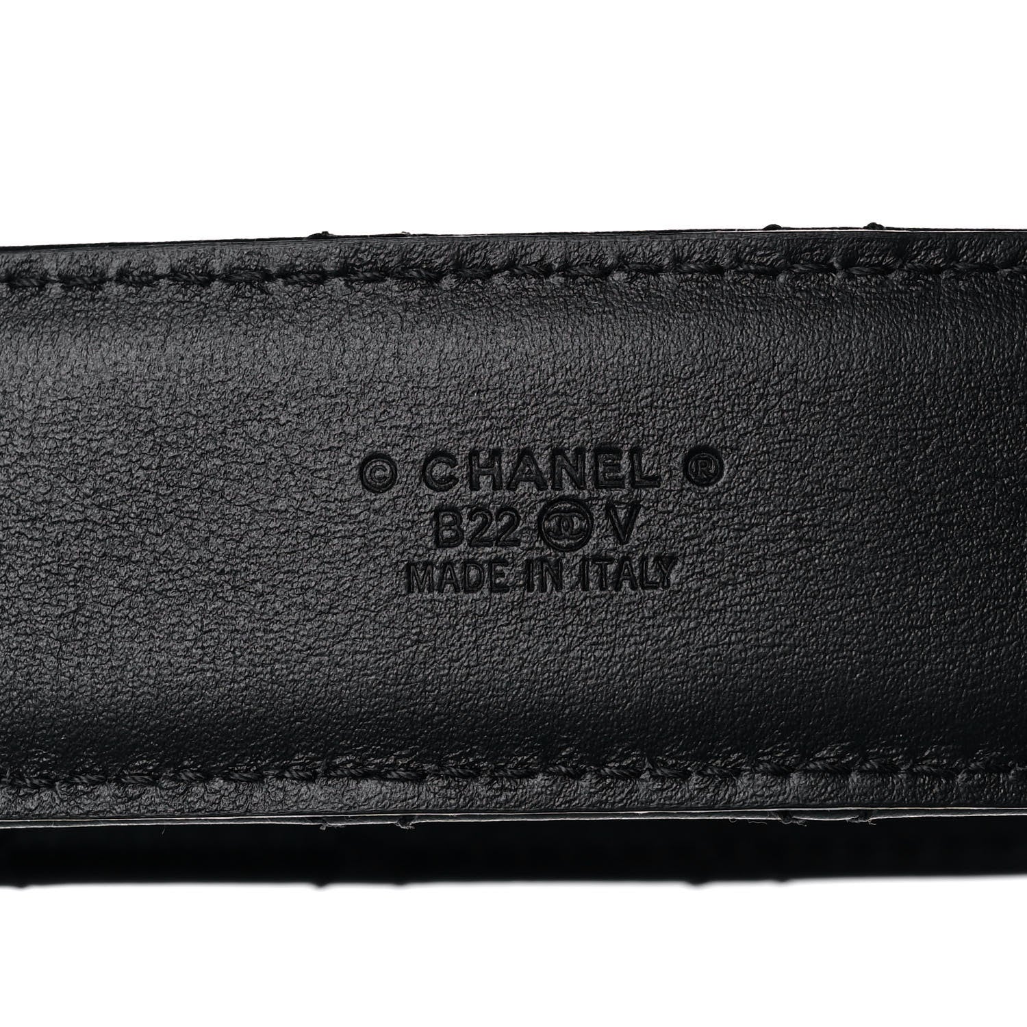 Chanel Lambskin Quilted CC Chain Belt 85 34 Black 3 of 7
