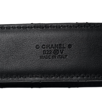 Chanel Lambskin Quilted CC Chain Belt 85 34 Black 3 of 7