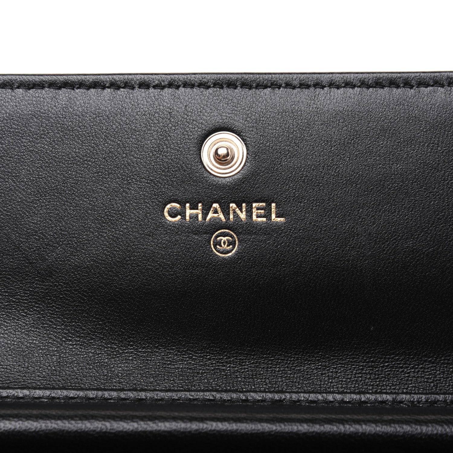 Chanel Lambskin Quilted My Chanel Lady Card Holder On Chain Black 8 of 15