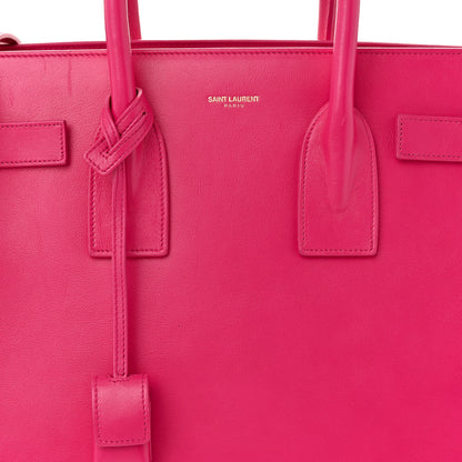 Saint Laurent Calfskin Small Sac De Jour Lipstick Fuchsia 9 of 14