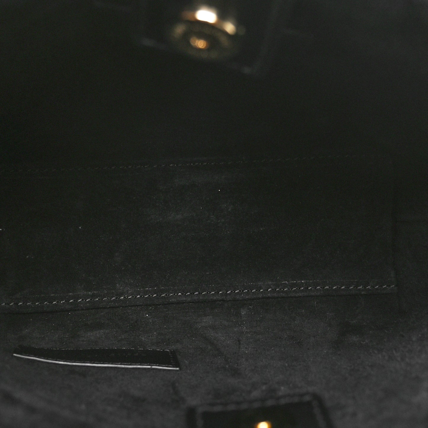 Calfskin Mini Toy Shopping Tote Black