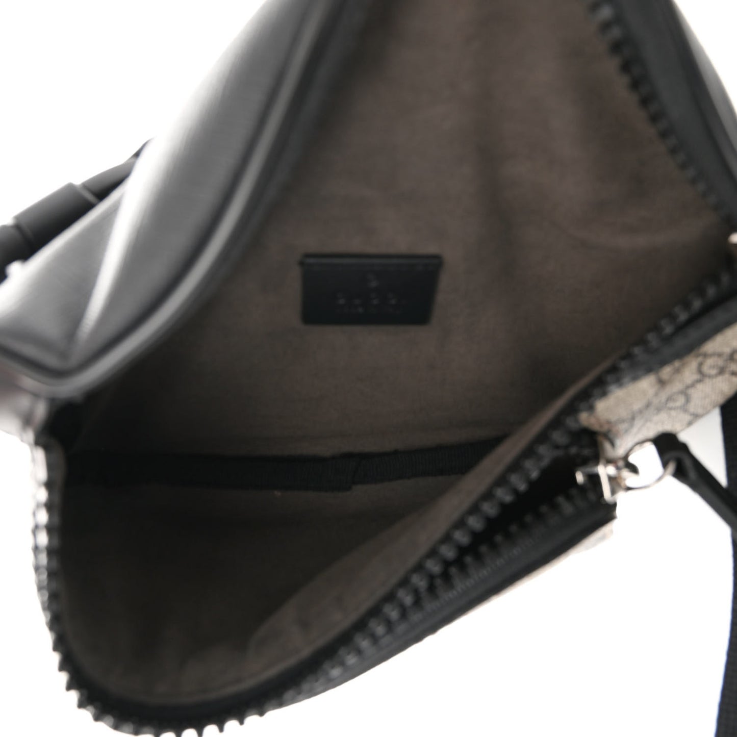 GG Supreme Monogram Belt Bag Black