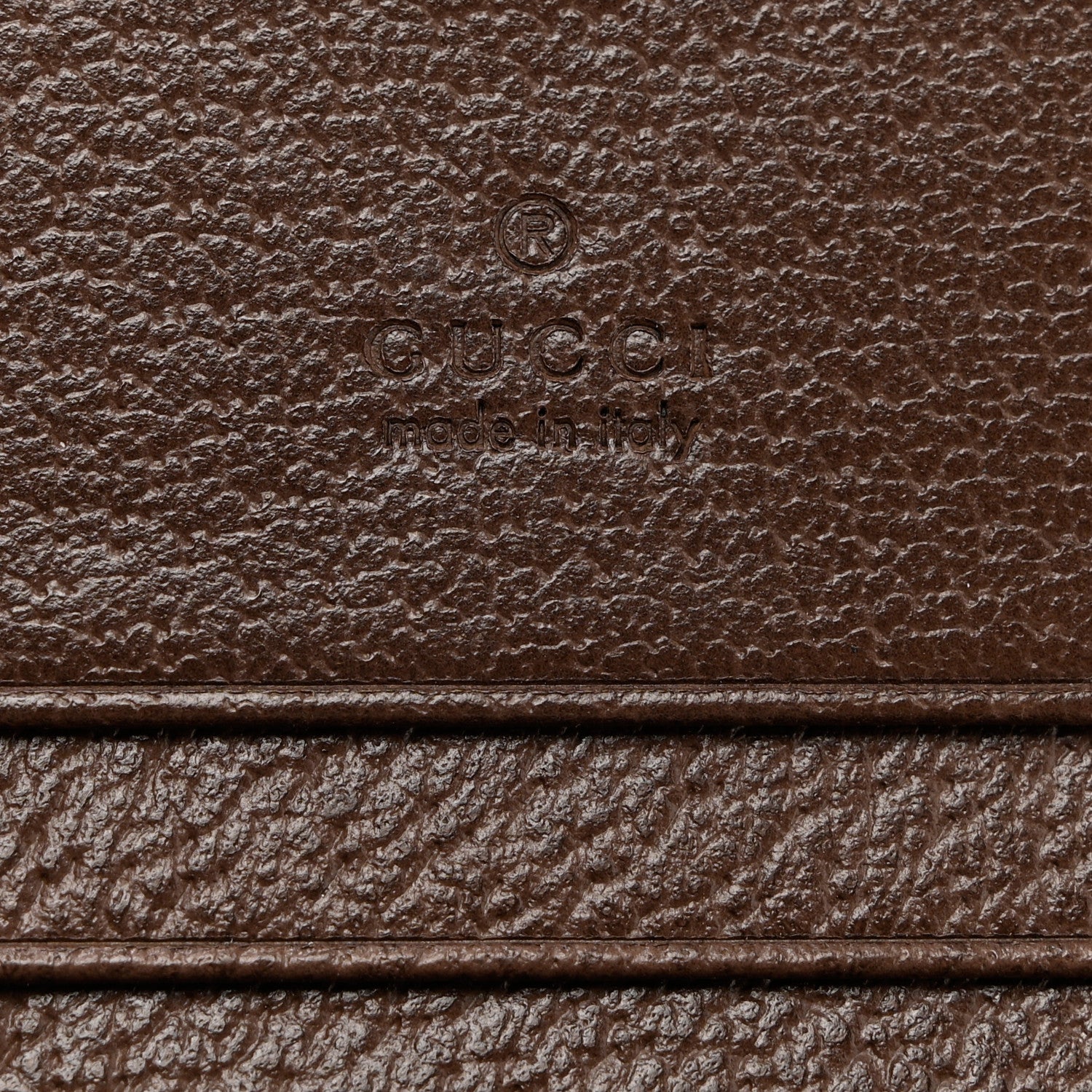 Gucci Monogram Jumbo GG Textured Dollar Calfskin Diana Card Case Wallet Camel Ebony New Acero 6 of 7
