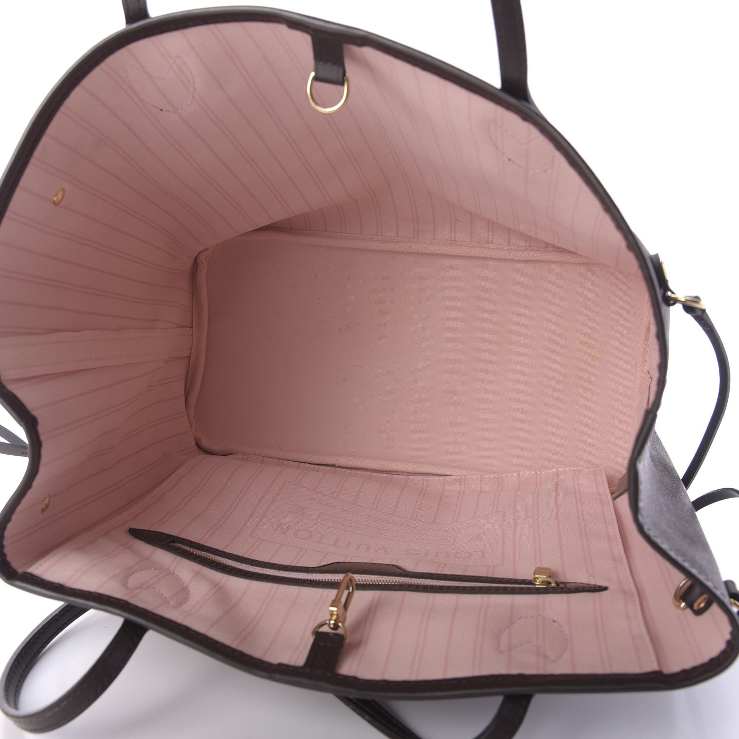Louis Vuitton Damier Ebene Neo Neverfull MM Rose Ballerine 5 of 11