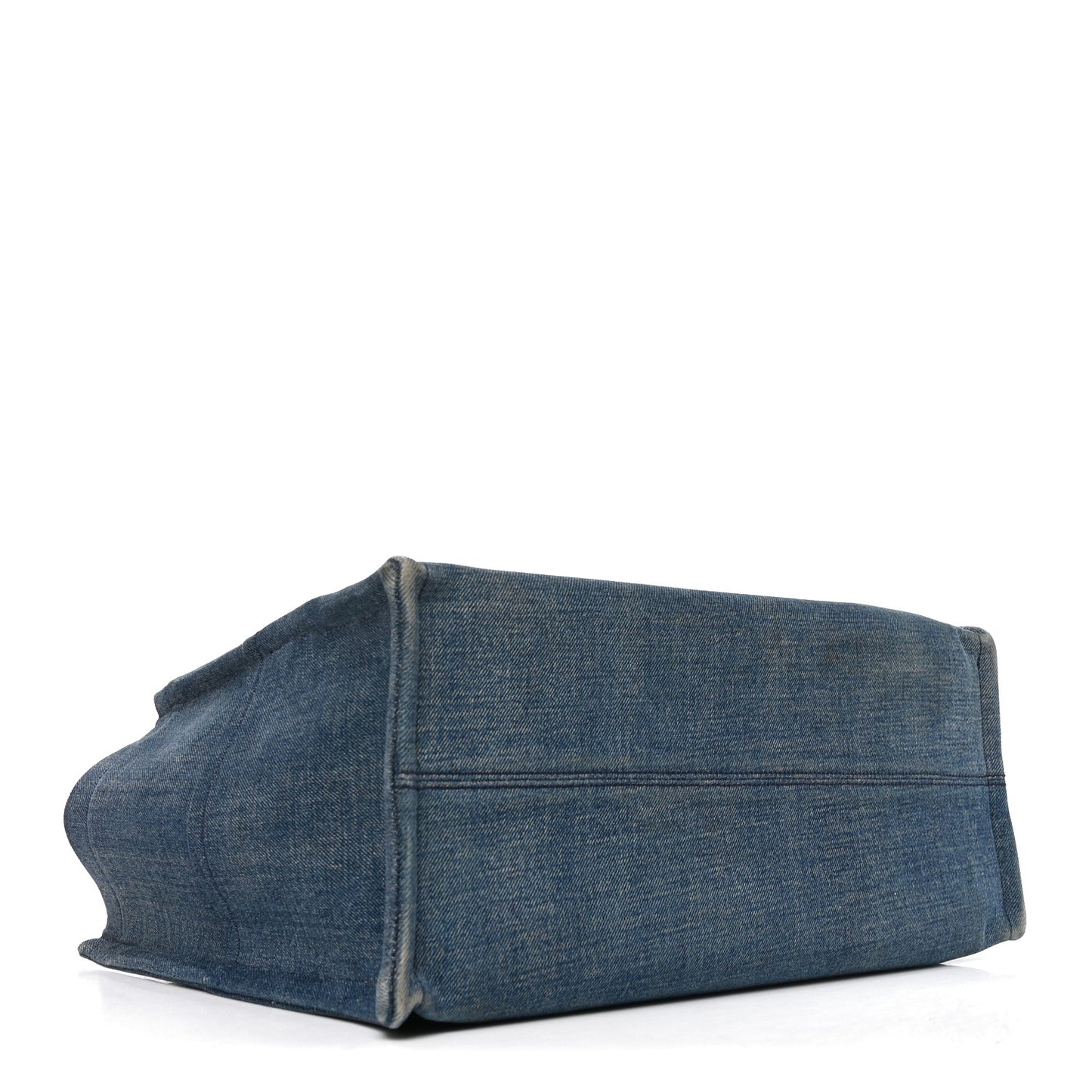 Denim Large Thais Cabas Navy Tan