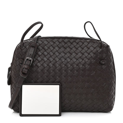 Bottega Veneta Nappa Intrecciato Nodini Crossbody Messenger Ebano 1 of 24