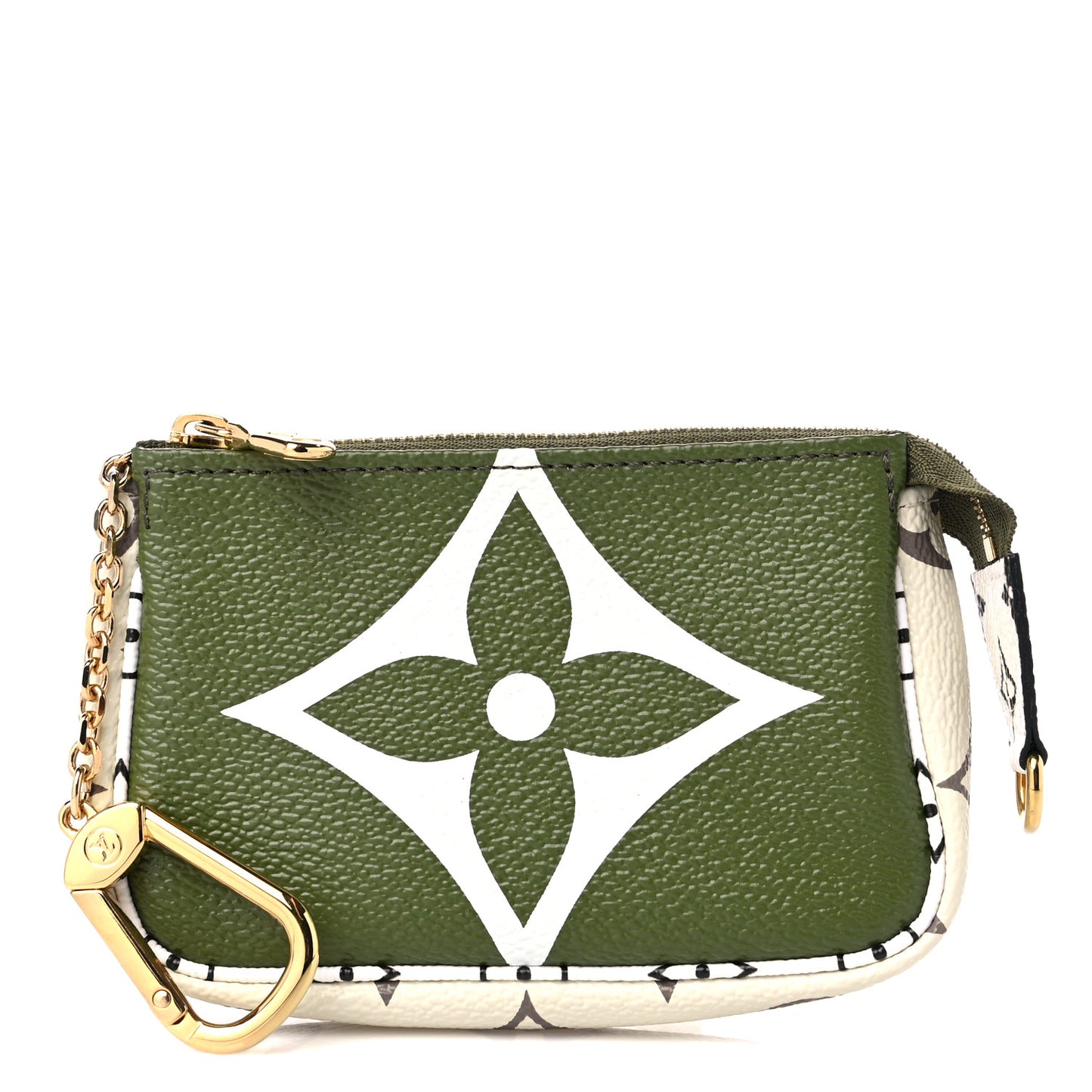 Monogram Giant Micro Pochette Accessories Kaki White