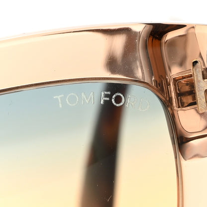 Tom Ford Acetate Phoebe Cat Eye Sunglasses TF939 Transparent Tortoise 8 of 9